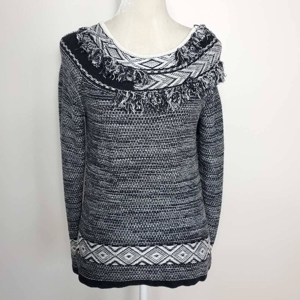 The Limited fringed sweater small